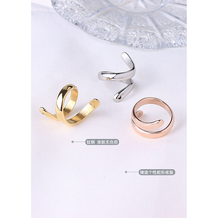 Simple Snake Tail Open Ring Wholesale