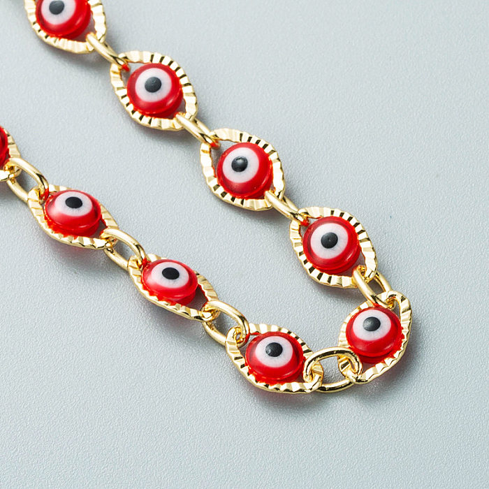 Demon Eye Bracelet Evil Eye Fashion Trend Creative Copper Bracelet
