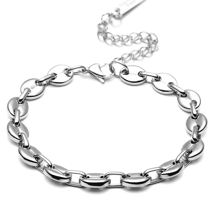 Simple Style Geometric Titanium Steel Plating Bracelets Necklace