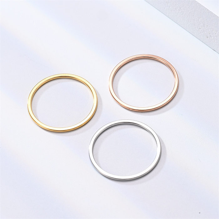 Basic Circle Stainless Steel Plating Rings
