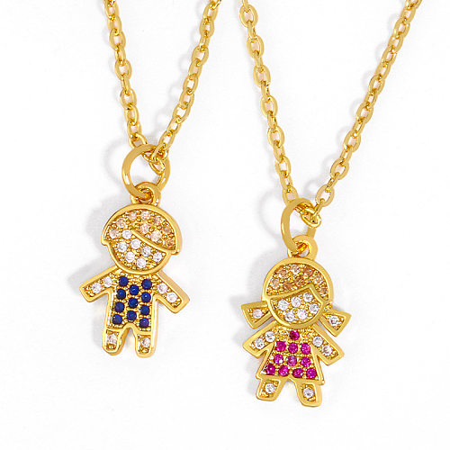 Collier de Couple japonais et coréen, pendentif en diamant pour garçons et filles, vente en gros de bijoux
