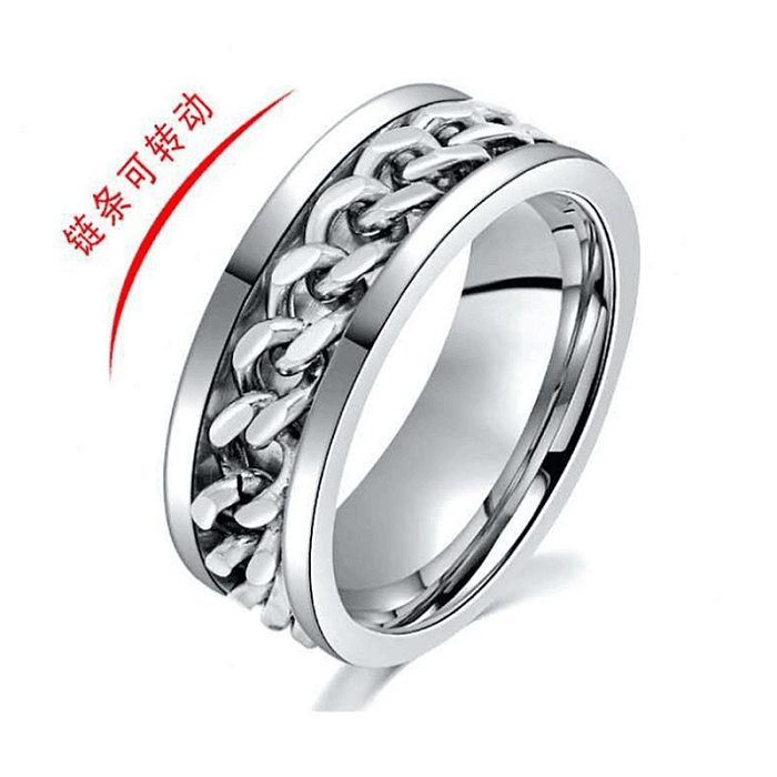 Titanium Steel Rotating Ring Male Rotating Decompression Anti-Anxiety Ring