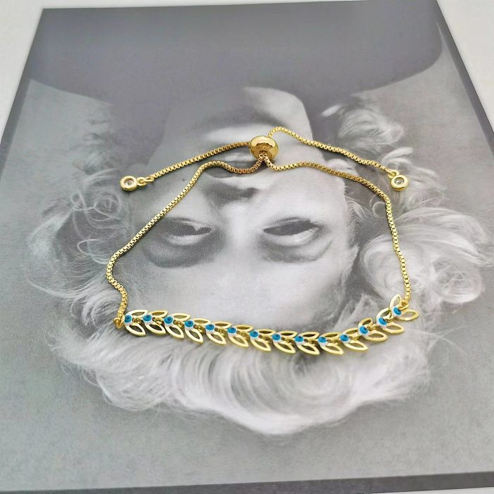 Simple Style Eye Copper Bracelets