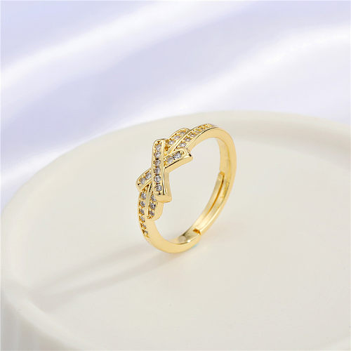 Plated Gold Diamond Ring