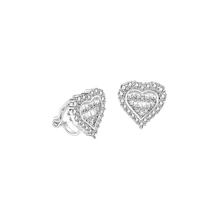 1 Pair Casual Cute Sweet Flower Butterfly Plating Inlay Copper Zircon 14K Gold Plated Ear Studs