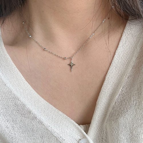 Simple Style Star Copper Plating Pendant Necklace