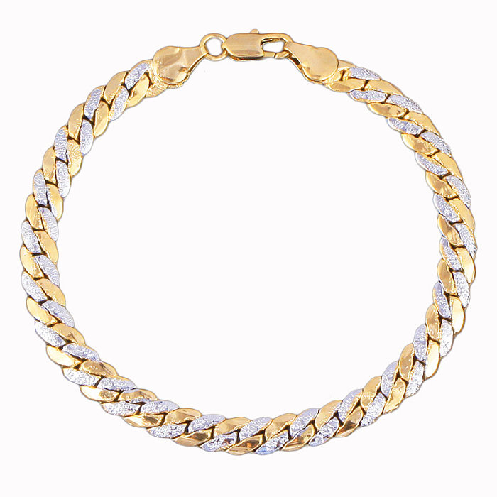 Bracelets de placage de cuivre géométrique de style simple