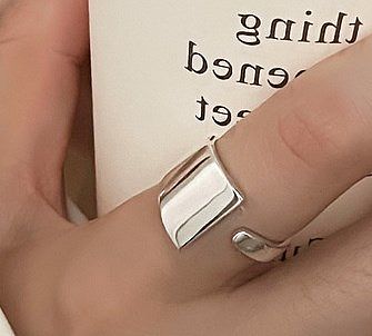 Simple Style Solid Color Copper Plating Rings