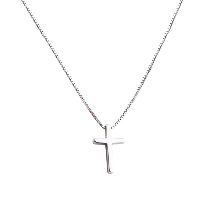Mode-einfache Art-Kreuz-Kupfer-Beschichtung-Halskette