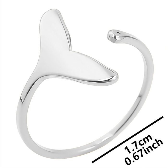 Wholesale INS Style Geometric Stainless Steel Open Ring