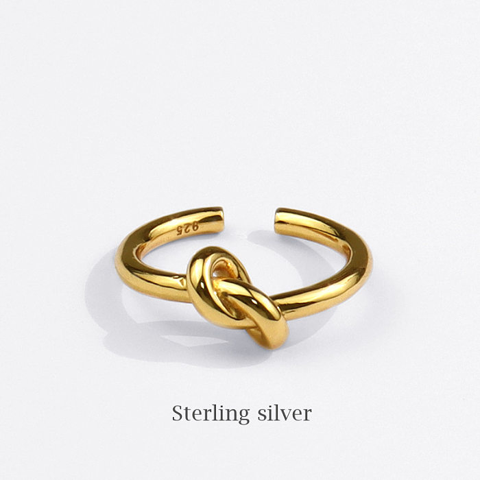 Design Line geknoteter Ring, modischer, einfacher offener Ring