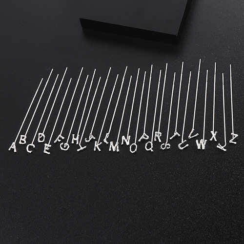 Simple Style Letter Copper Plating Ear Line 1 Piece