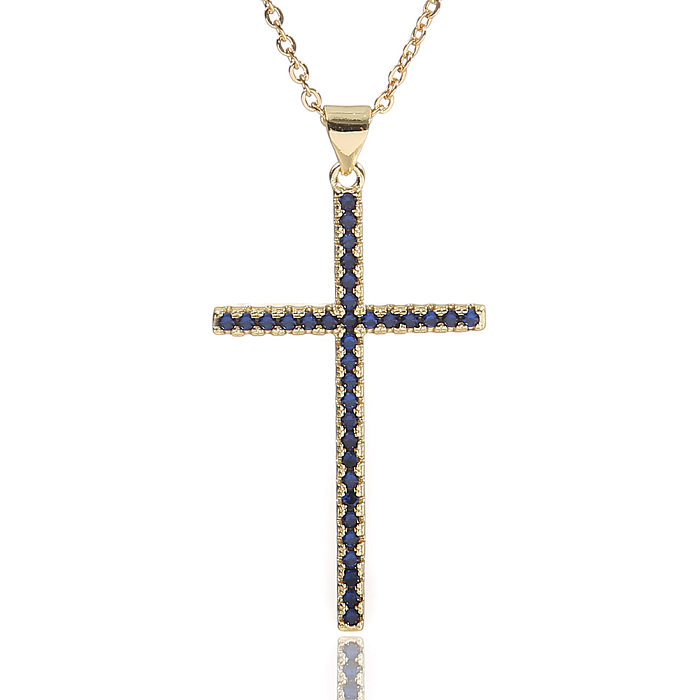 Fashion Cross Copper Pendant Necklace Chain Copper Necklaces