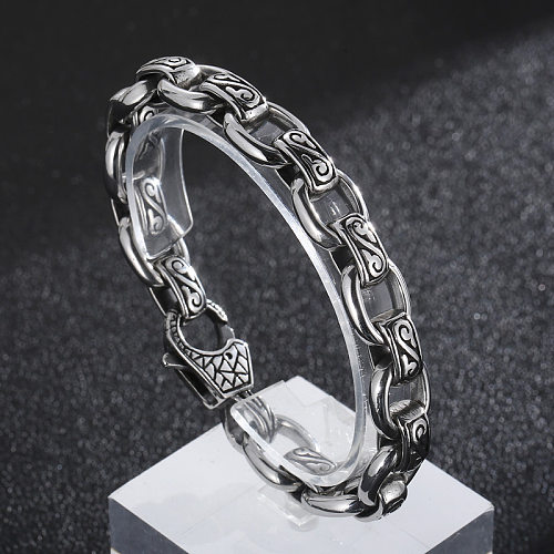 Hip-Hop Solid Color Stainless Steel Bracelets Necklace