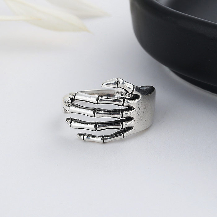 Cool Style Palm Copper Plating Open Ring