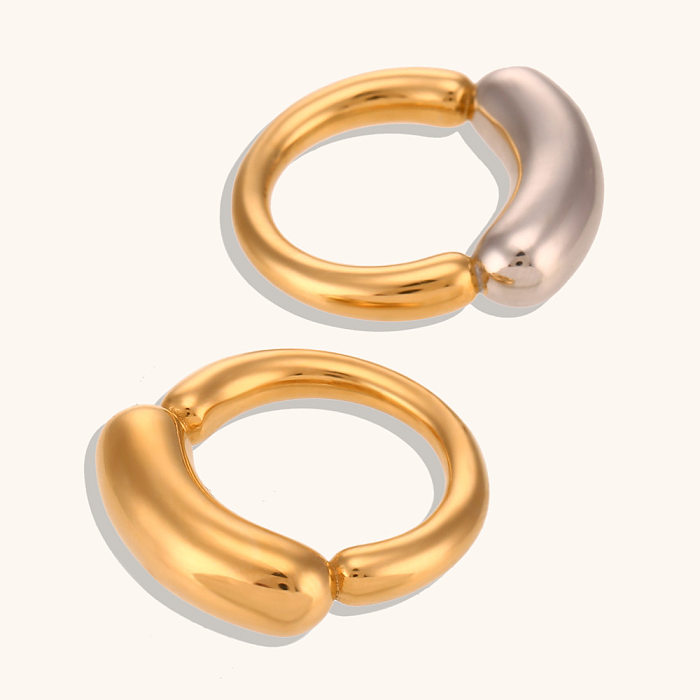 Wholesale Lady Geometric Stainless Steel Plating Rings
