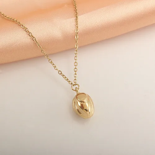 Basic Vintage Style Cross Copper Plating Inlay Zircon Gold Plated Pendant Necklace