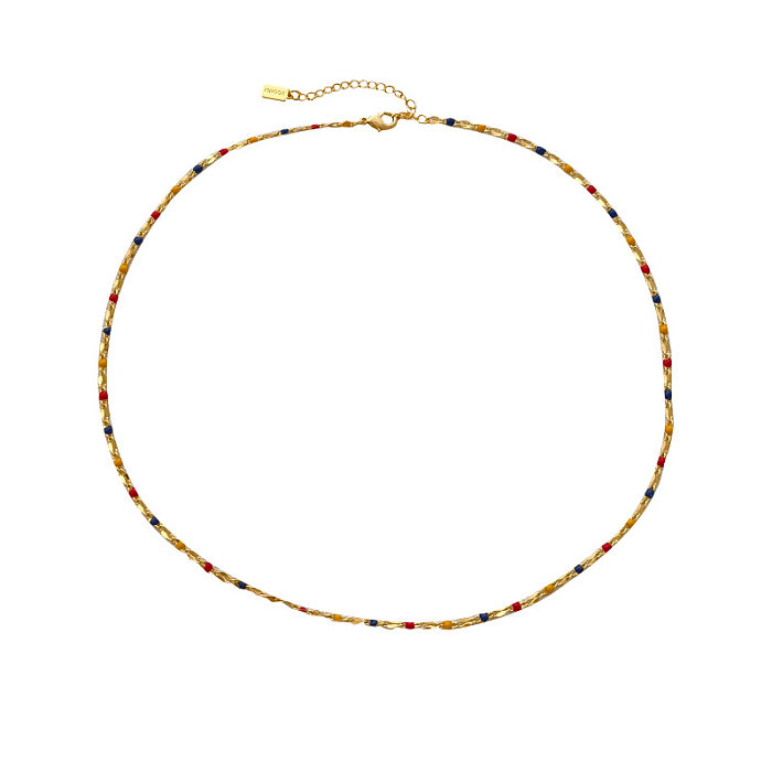 1 Stück Damen-Armband-Halskette mit geometrischer Verkupferung, vergoldet