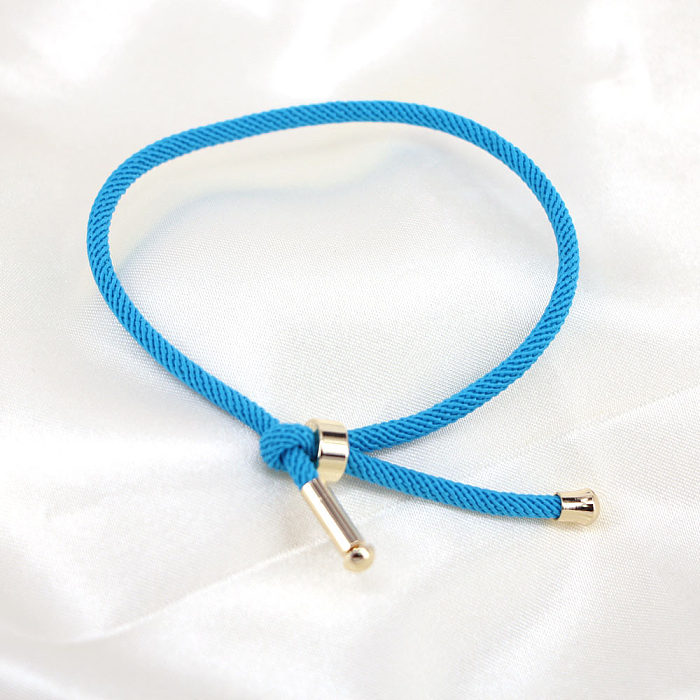 Simple Multi-color Milanese Rope Can Be Opened Freely Adjustable Bracelet