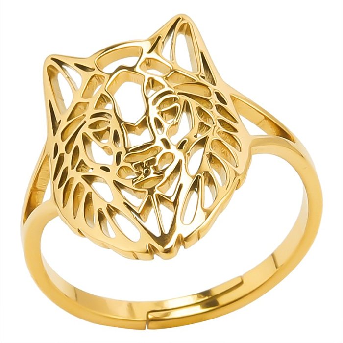 Wholesale Commute Animal Stainless Steel Open Rings