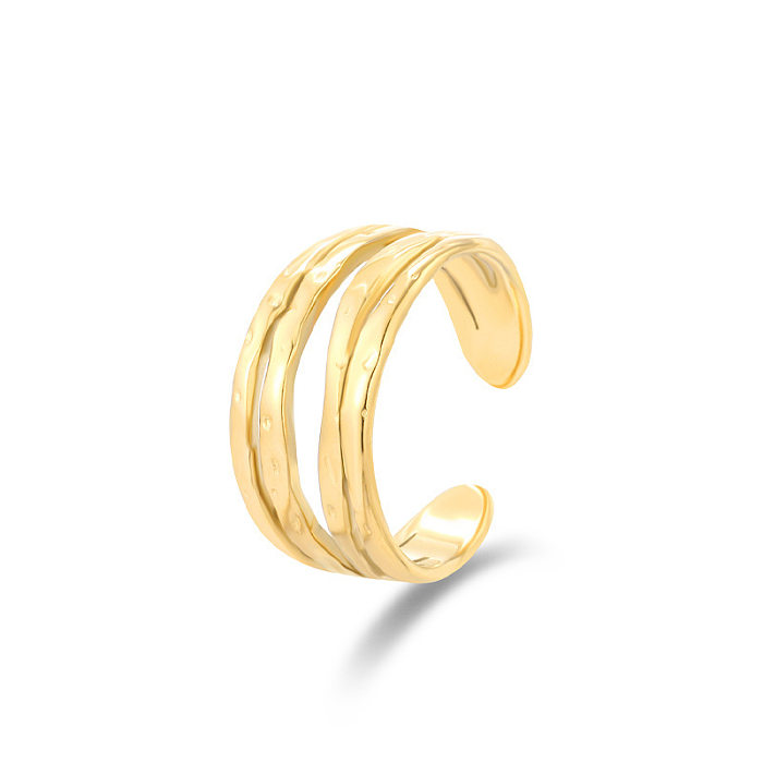Einfacher, offener Ring in U-Form mit Titanstahlbeschichtung, 1 Stück