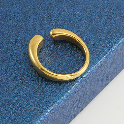 حلقات طلاء الفولاذ المقاوم للصدأ ذات اللون الصلب بتصميم بسيط قطعة واحدة