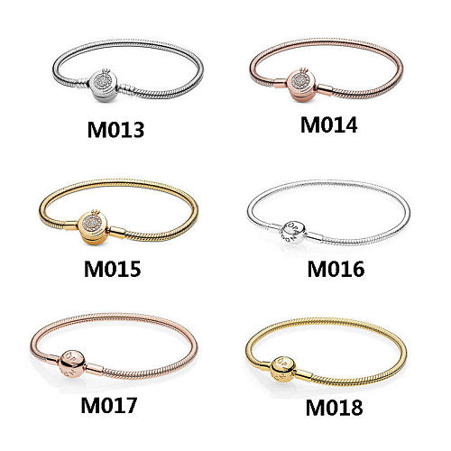 Simple Style Geometric Copper Plating Bracelets