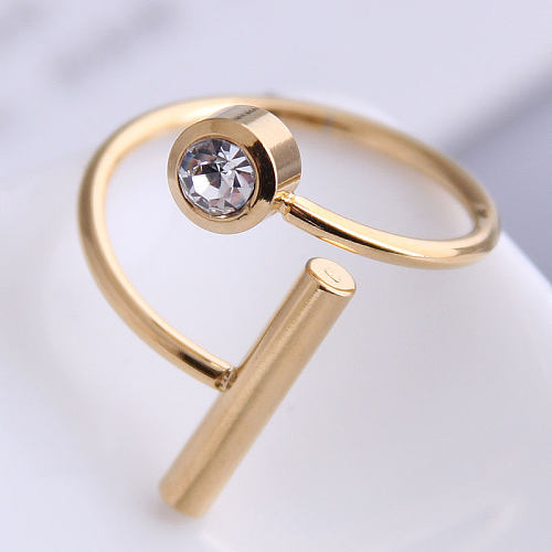 Fashion Hip-hop Simple Stainless Steel Ring