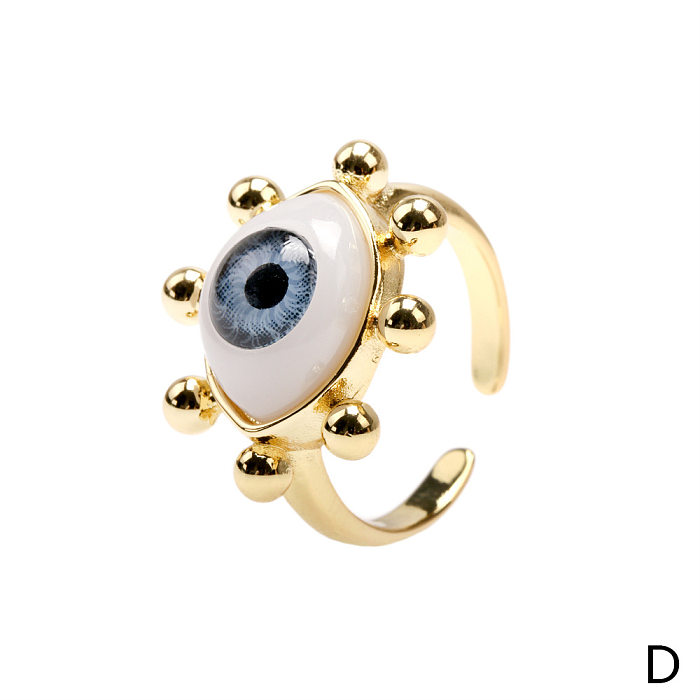 Europäischen und Amerikanischen Stil Harz Ring Weibliche Persönlichkeit Teufel Auge Design Ins Flut Zeigefinger Ring Vintage Ring Fabrik Auf lager
