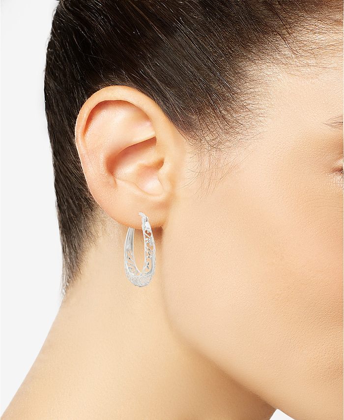 1 Pair Basic Modern Style Heart Shape Plating Copper Earrings