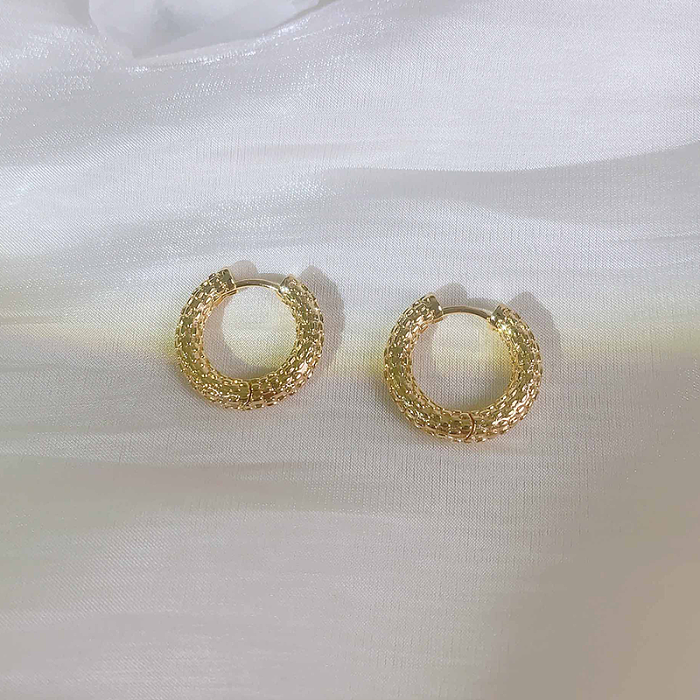 1 Pair Classic Style Geometric Plating Brass 14K Gold Plated Silver Plated Earrings