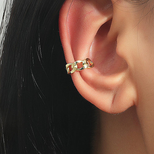 Retro Simple C-shaped Non-hole Copper Ear Bone Clip