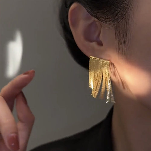 Fashion Tassel Copper Tassel Earrings