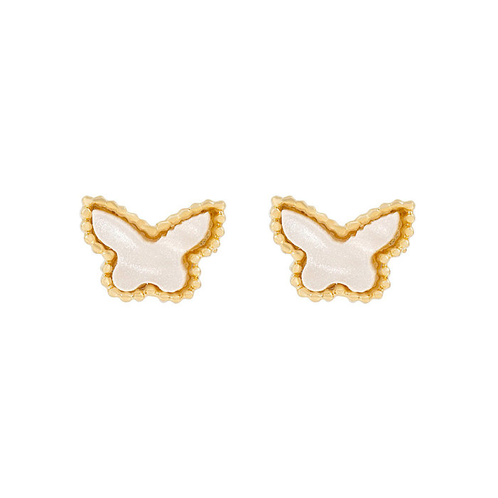 Wholesale Golden Ice Cream Color Zirconium Earrings jewelry