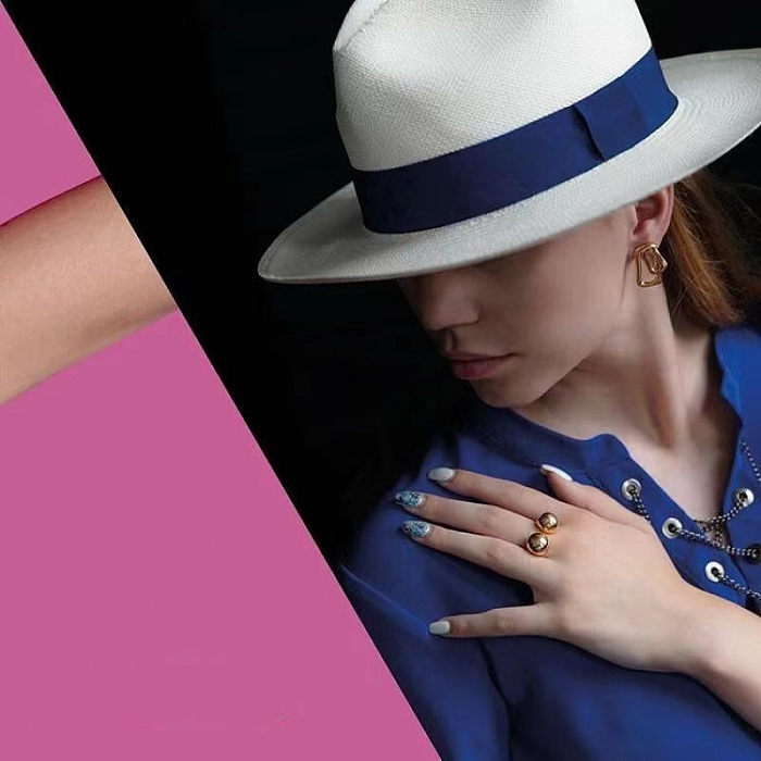 Simple Style Geometric Copper Plating Silver Plated Rings