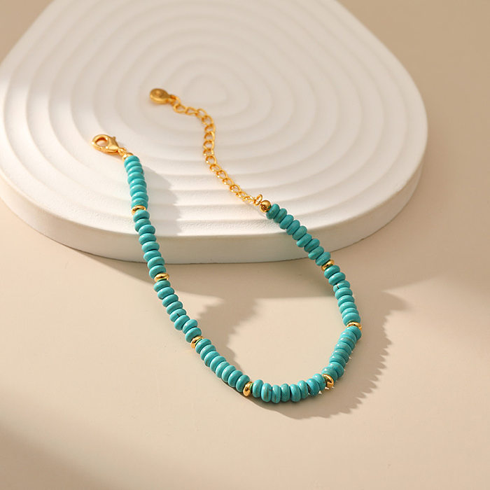 Bracelets Bohème Géométrique Turquoise Cuivre