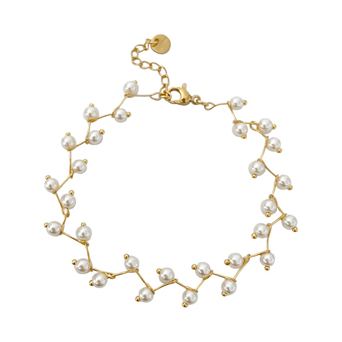 Conjunto de joyería chapado en oro de 14 quilates con revestimiento de acero inoxidable de color sólido geométrico elegante