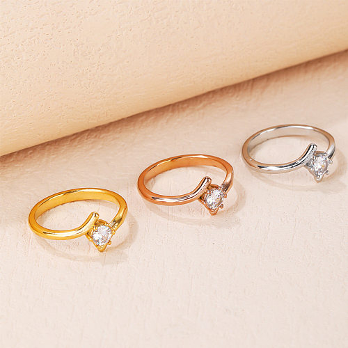 Runde Ringe aus künstlichen Edelsteinen aus Titanstahl im klassischen Stil in großen Mengen