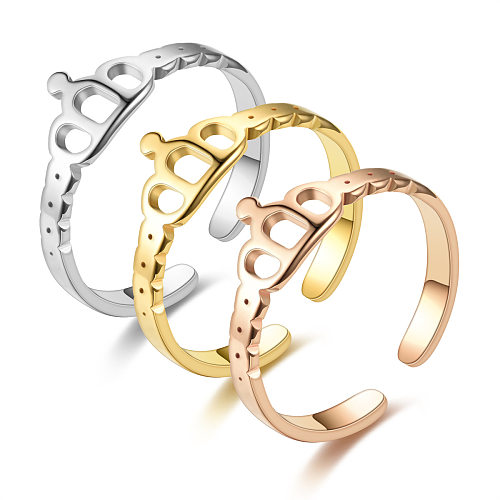 Joyería del anillo de los pares del acero del titanio de la nueva corona de la moda