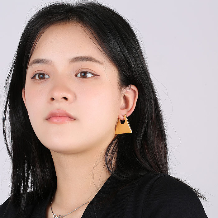 Fashion Geometric Copper Plating Earrings 1 Pair