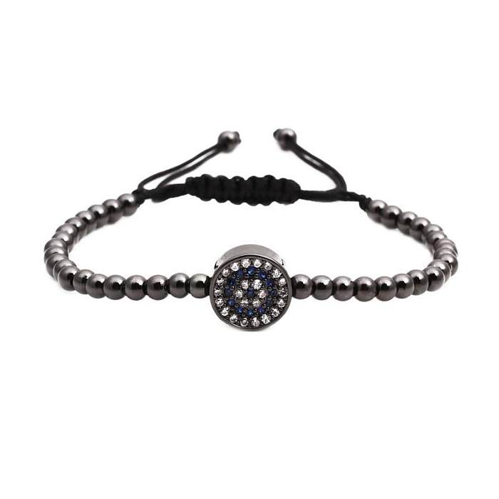 Fashion Copper Bead Weaving Bracelet NHYL122552