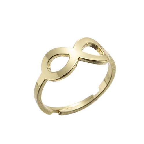 Simple Style Number Stainless Steel Plating Open Rings