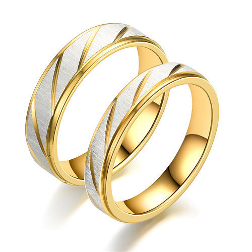 الأزياء الذهبية القطع الفولاذ المقاوم للصدأ خاتم المجوهرات بالجملة
