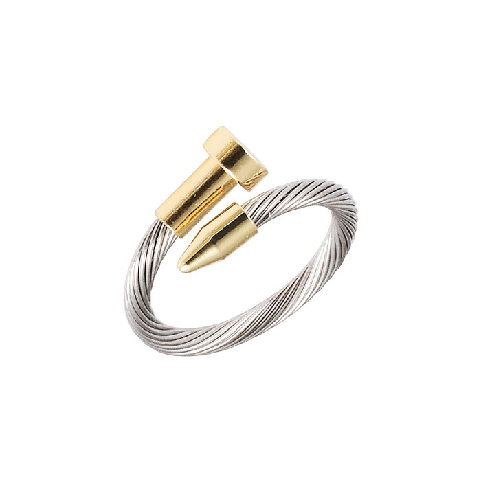 Moda irregular anéis de aço inoxidável pulseiras colar 1 peça 1 par