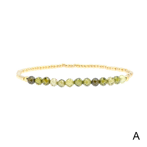 Ethnic Style Simple Style Circle Copper Beaded Bracelets