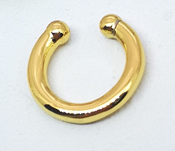 1 Piece Lady C Shape Spiral Stripe Plating Inlay Copper Zircon Ear Cuffs