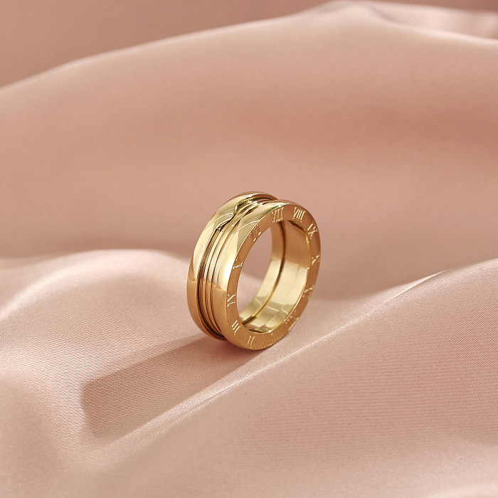 Fashion Letter Stainless Steel Rings Plating Stainless Steel Rings 1 Piece