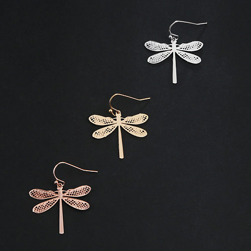 Fashion Dragonfly Copper Earrings 1 Pair