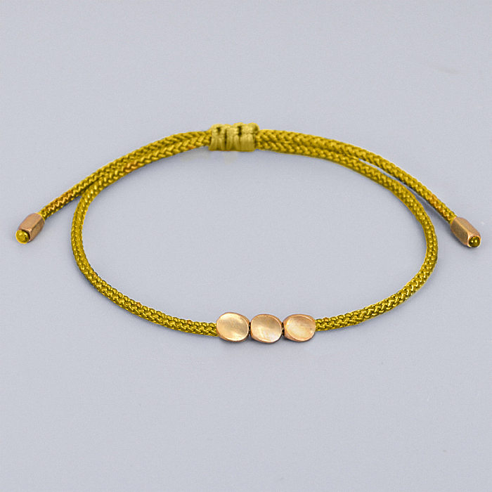 1 pièce de bracelets à tricoter géométriques en cuivre au design original