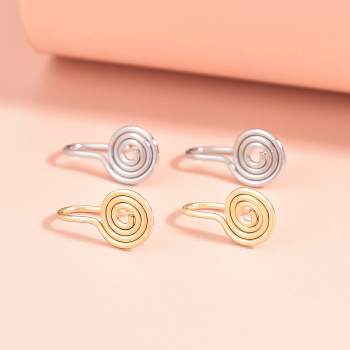 1 Pair Simple Style The Answer Plating Copper Earrings